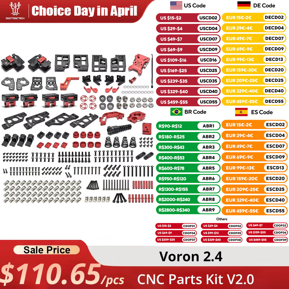 Voron Trident Full Kit - VORON 2.4 CNC 부품 키트, 하드웨어